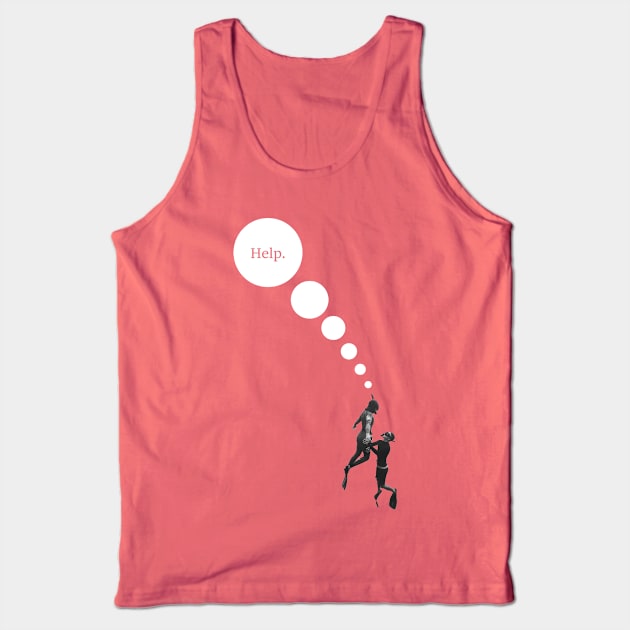 Snorkel Bubbles Tank Top by Justamere